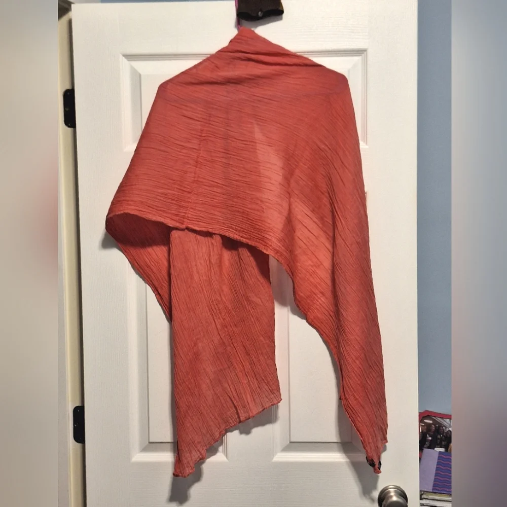 DEVRED | Peach Cotton Scarf
